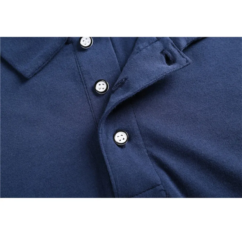 100% Cotton Short Sleeve Contrast Color Polo Shirt