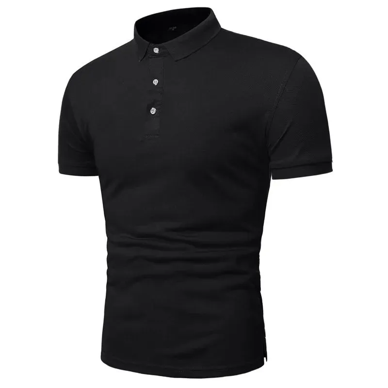 100% Cotton Short Sleeve Contrast Color Polo Shirt