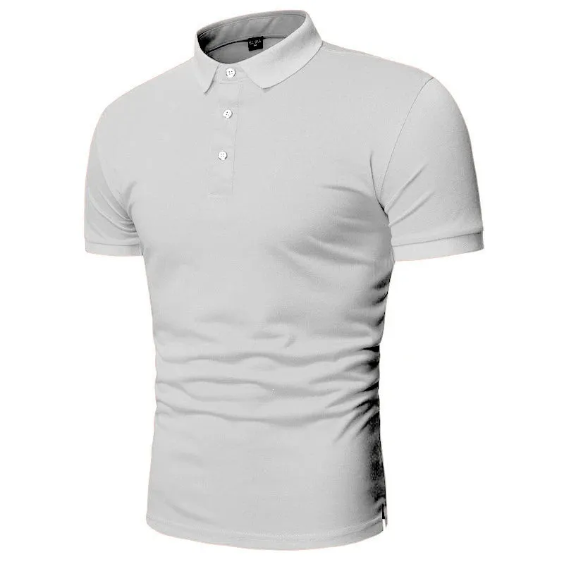 100% Cotton Short Sleeve Contrast Color Polo Shirt