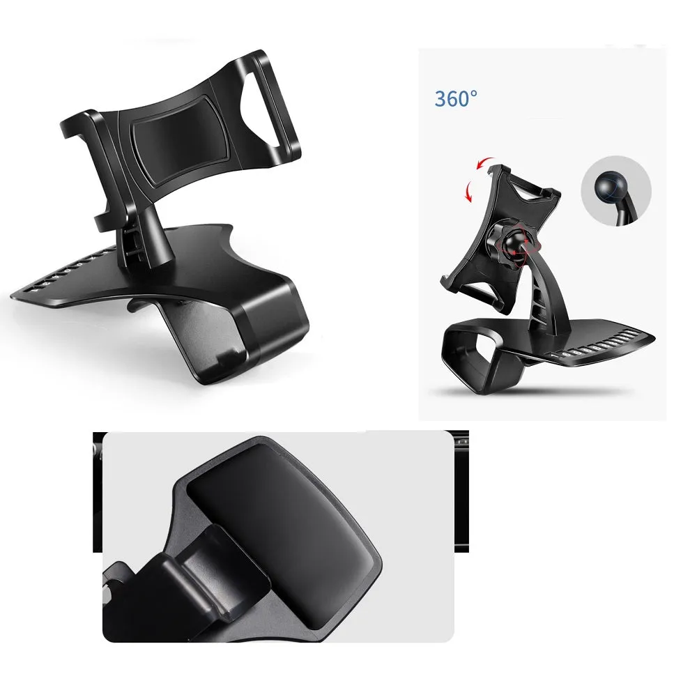 3 in 1 Car GPS Smartphone Holder: Dashboard / Visor Clamp   AC Grid Clip for Weimei Neon 2 - Black