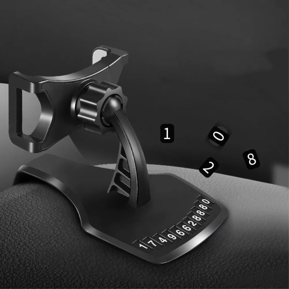 3 in 1 Car GPS Smartphone Holder: Dashboard / Visor Clamp   AC Grid Clip for Weimei Neon 2 - Black