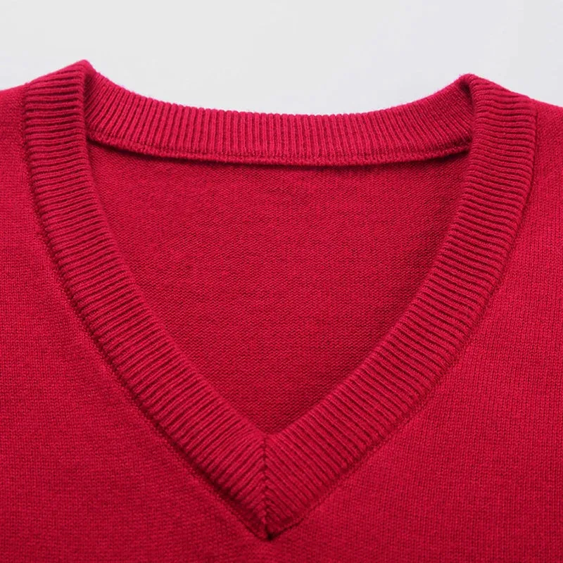 8 Colors Men's V-neck Vest Sweater