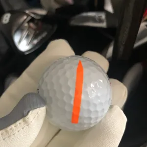 Accuracy Neon Orange Putting Alignment Arrows