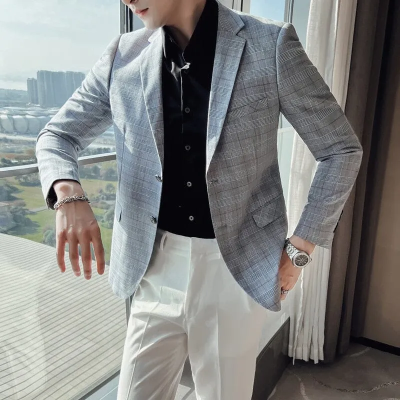 Blazer Masculino Slim Esporte Fino LC140