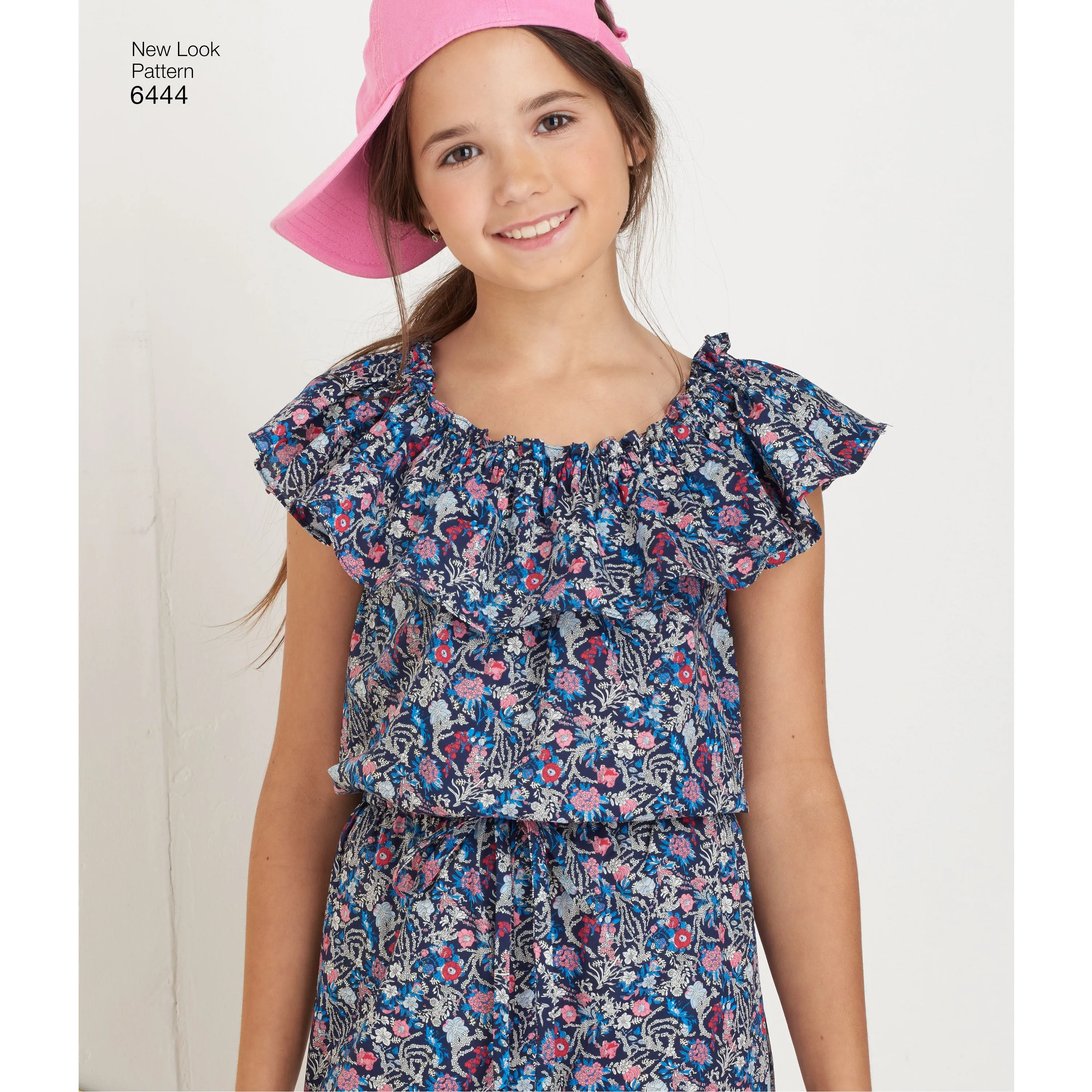 New Look Sewing Pattern 6444 - Girl's Dress and Jumpsuit in Two Lengths