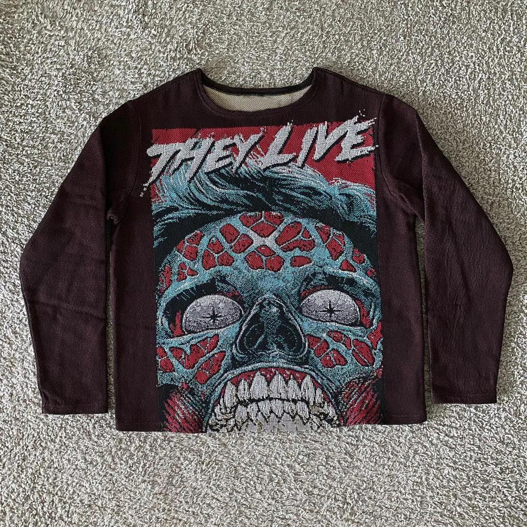 Personalized retro print vintage style men's sweatshirt