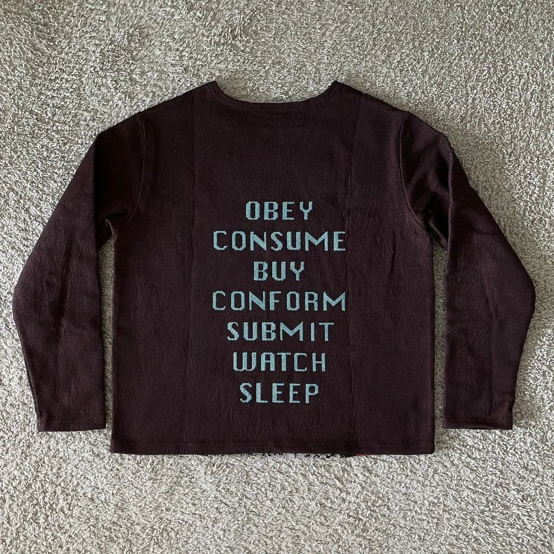 Personalized retro print vintage style men's sweatshirt