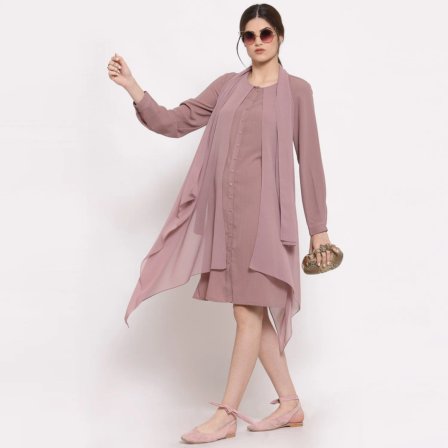 Pink Layered Dress