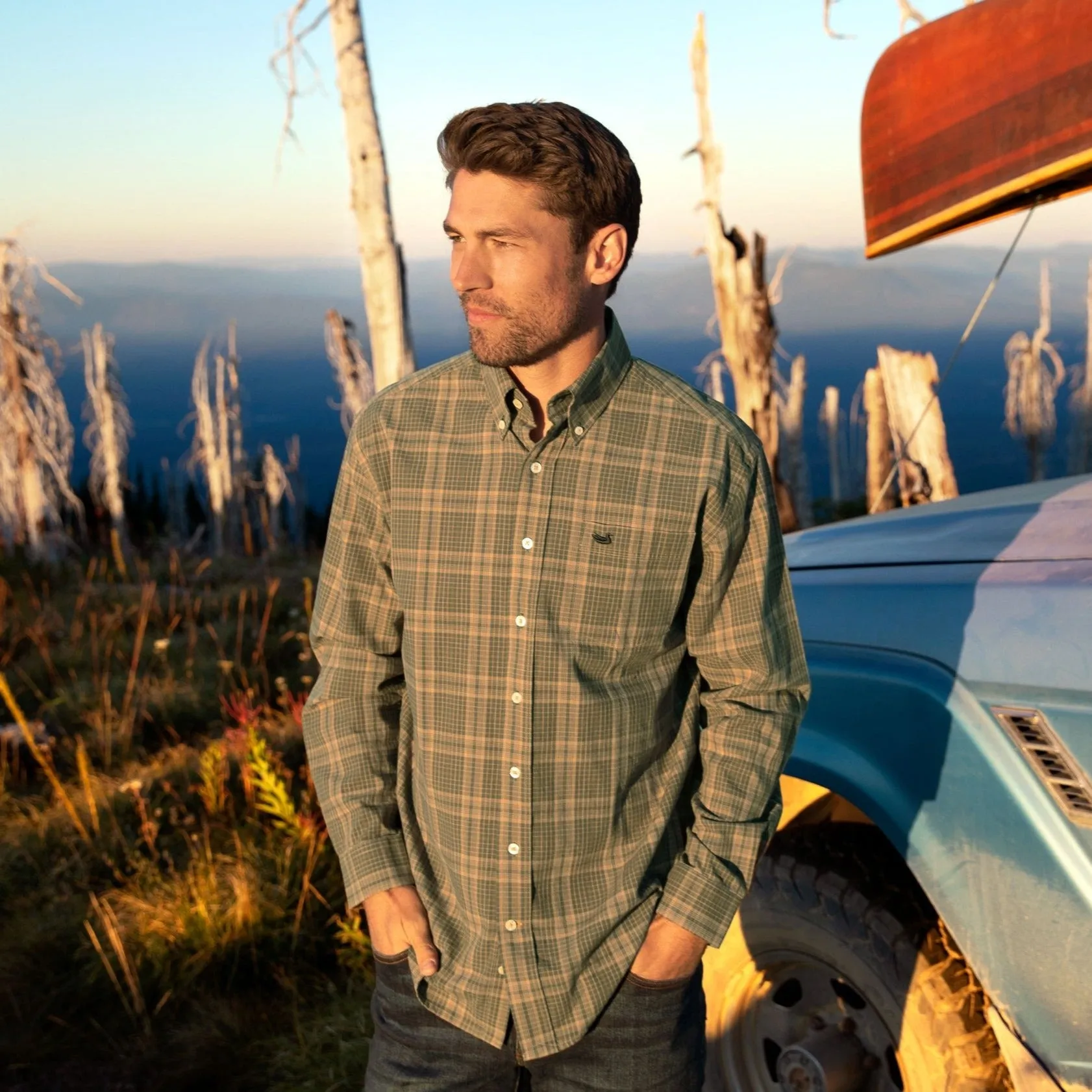 Verret Washed Check Dress Shirt